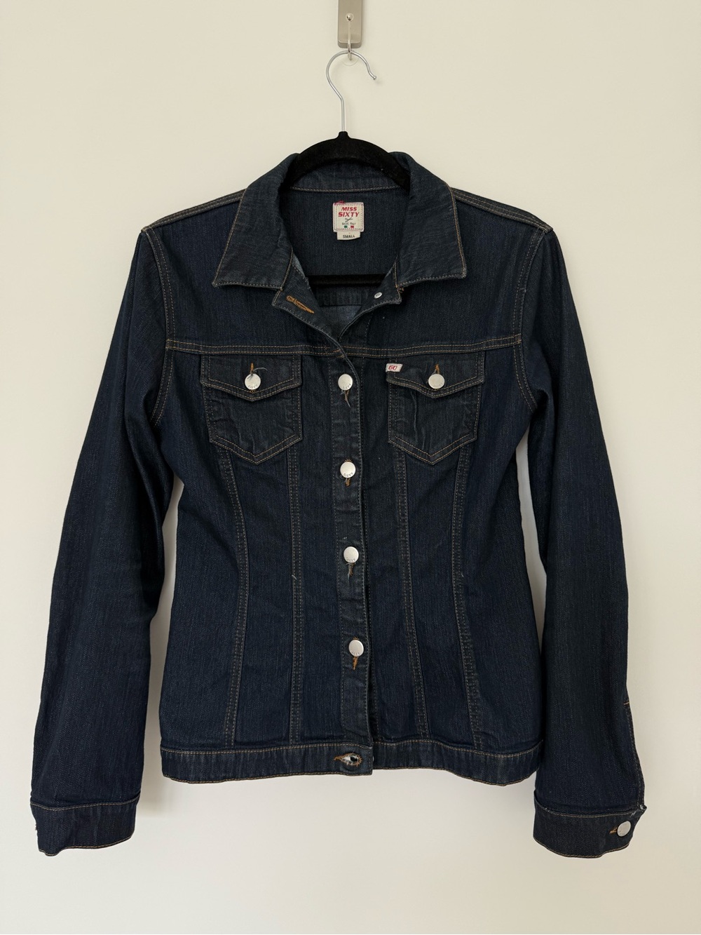 VINTAGE Y2K Miss Sixty Dark Indigo Fitted Denim Jacket